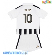 Camisa de time de futebol Juventus Kenan Yildiz #10 Replicas 1º Equipamento Infantil 2026-27 Manga Curta (+ Calças curtas)